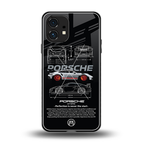 911 gt3 rs back phone cover | glass case for nothing phone 1