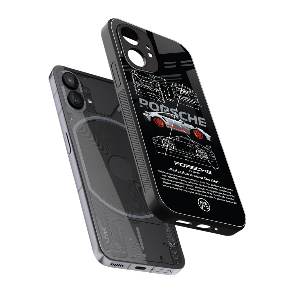 911 gt3 rs back phone cover | glass case for nothing phone 1