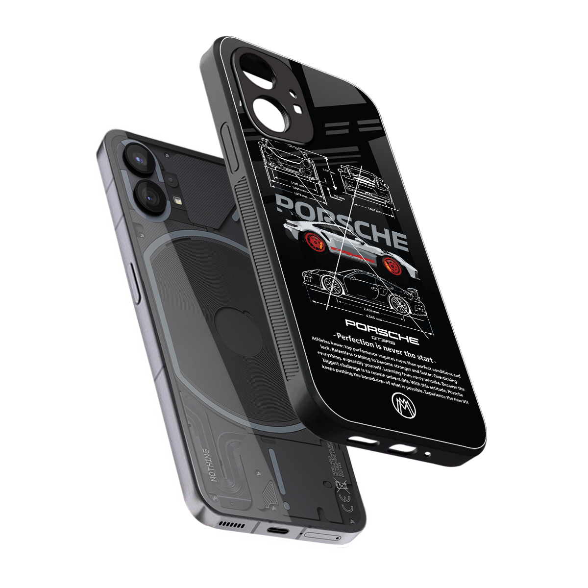 911 gt3 rs back phone cover | glass case for nothing phone 1