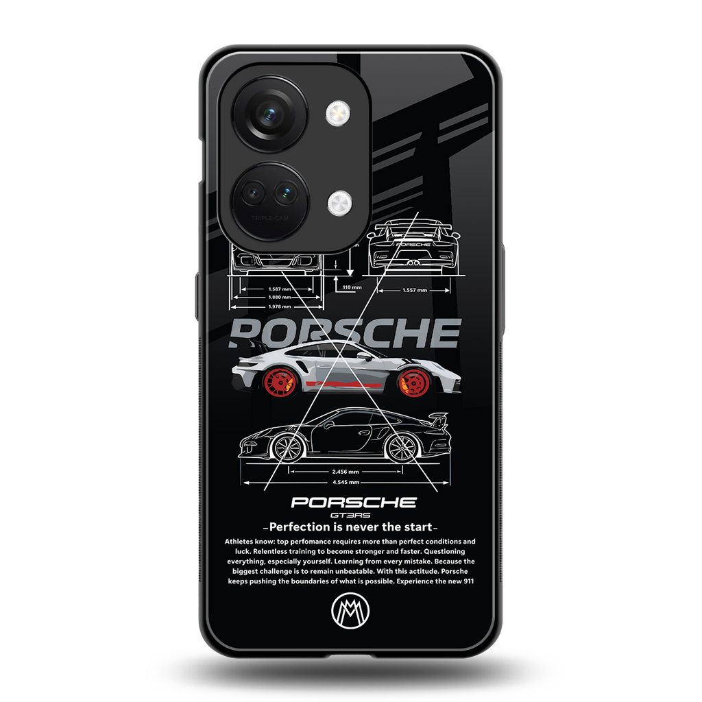 911 gt3 rs back phone cover | glass case for oneplus nord 3
