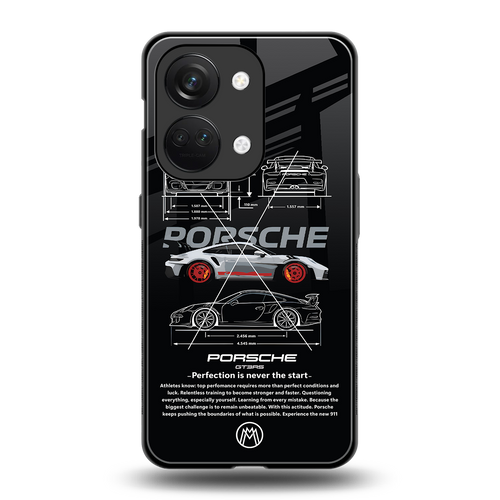 911 gt3 rs back phone cover | glass case for oneplus nord 3