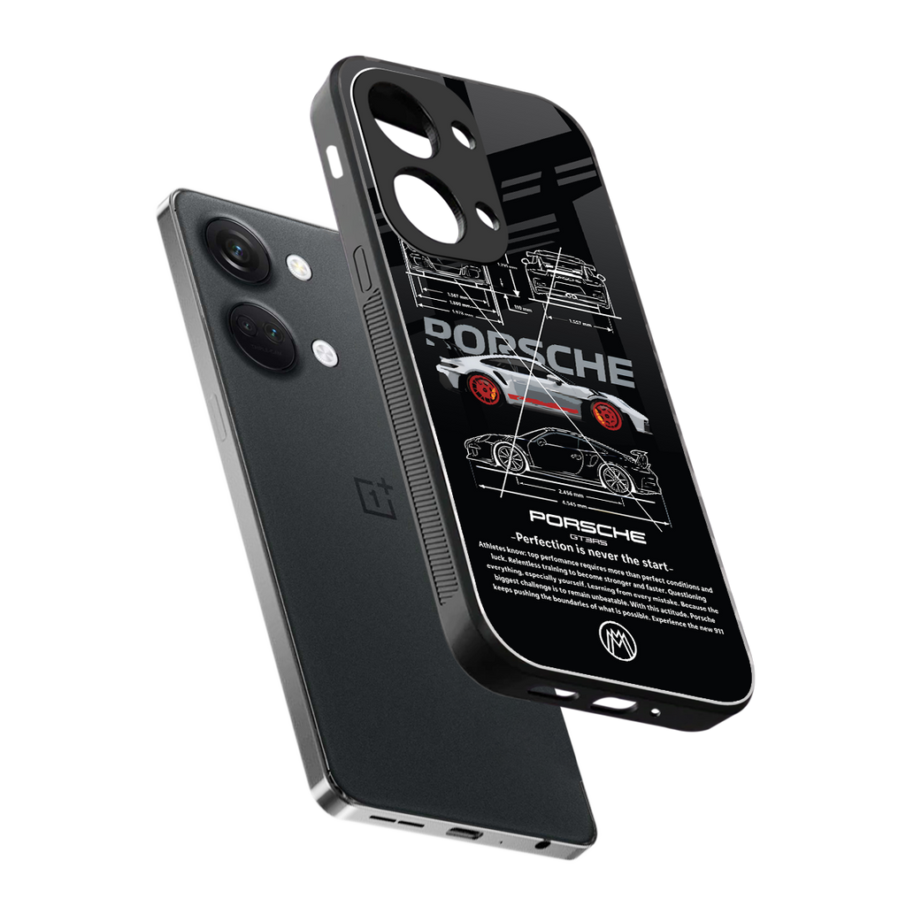 911 gt3 rs back phone cover | glass case for oneplus nord 3