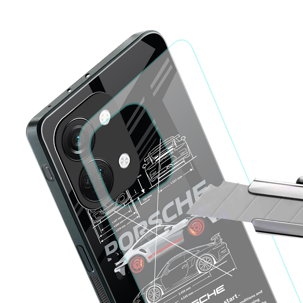 911 gt3 rs back phone cover | glass case for oneplus nord 3