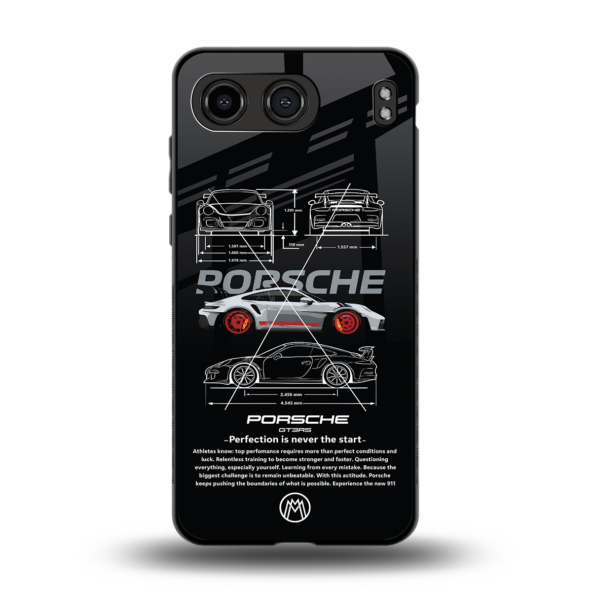 911 gt3 rs back phone cover | glass case for oneplus nord 4