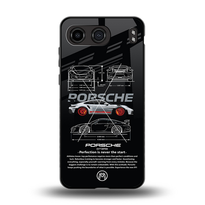 911 gt3 rs back phone cover | glass case for oneplus nord 4