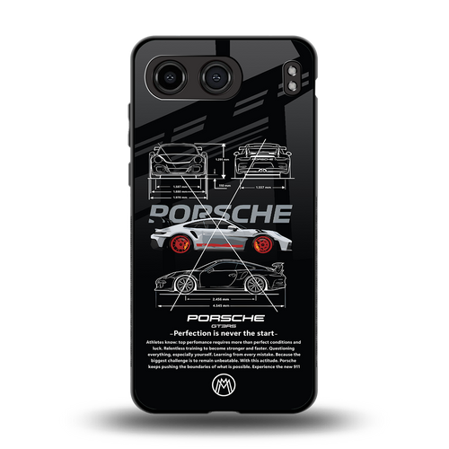 911 gt3 rs back phone cover | glass case for oneplus nord 4