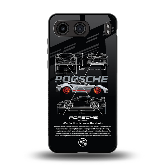 911 gt3 rs back phone cover | glass case for oneplus nord 4
