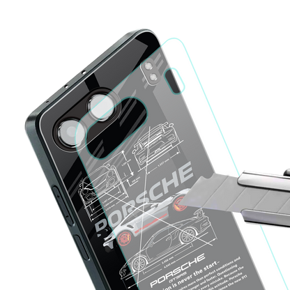 911 gt3 rs back phone cover | glass case for oneplus nord 4