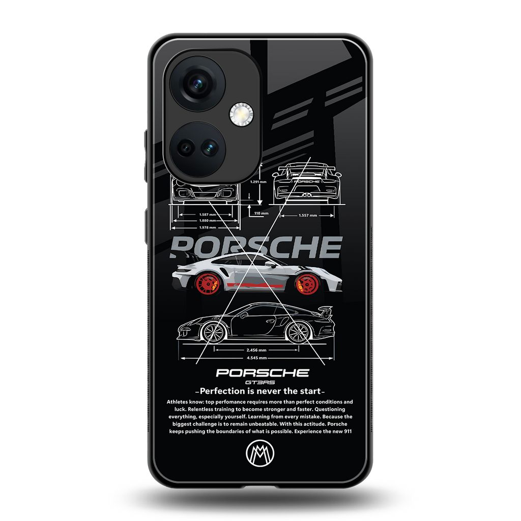 911 gt3 rs back phone cover | glass case for oneplus nord ce 3