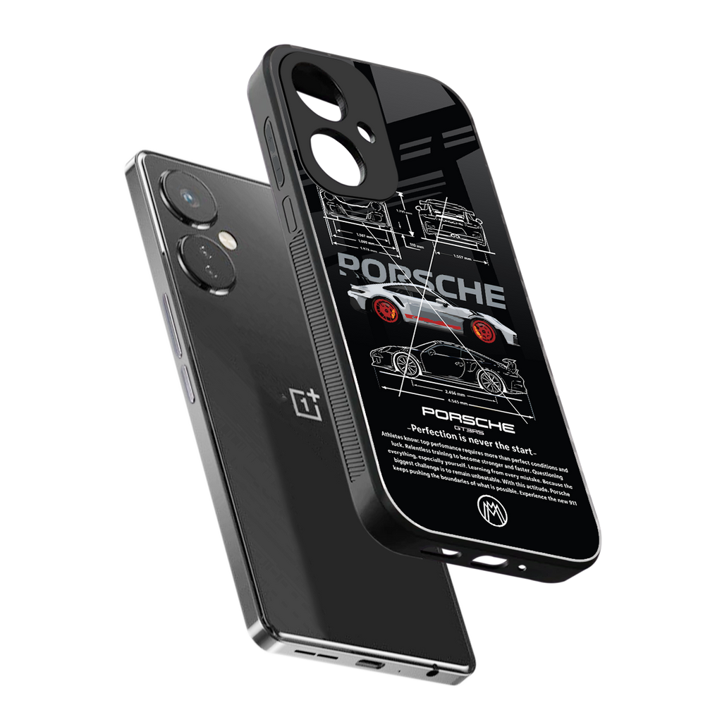 911 gt3 rs back phone cover | glass case for oneplus nord ce 3