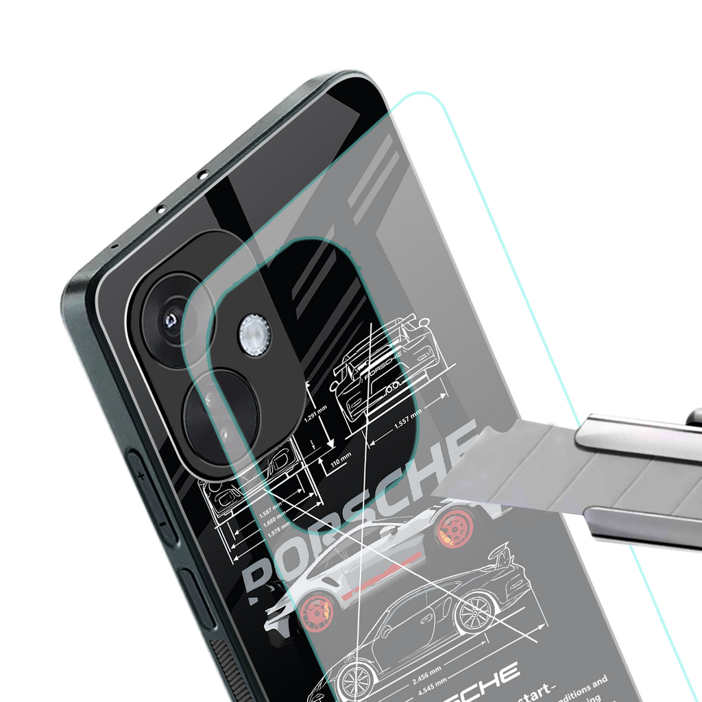 911 gt3 rs back phone cover | glass case for oneplus nord ce 3
