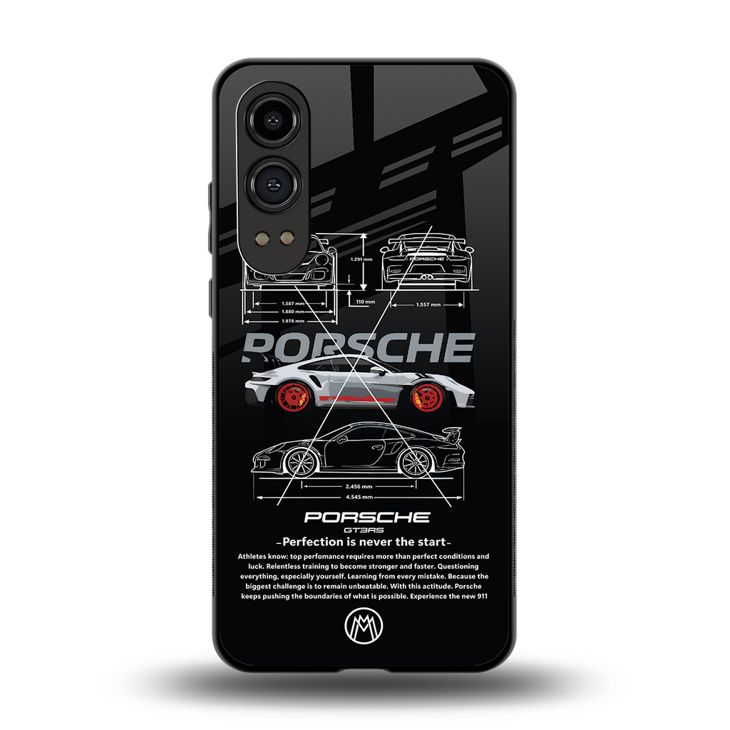 911 gt3 rs back phone cover | glass case for oneplus nord ce 4 lite