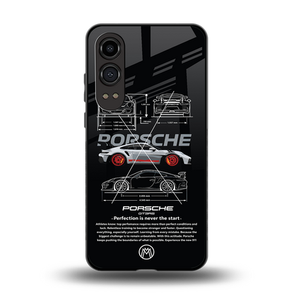 911 gt3 rs back phone cover | glass case for oneplus nord ce 4 lite