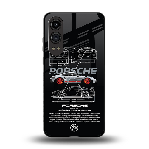 911 gt3 rs back phone cover | glass case for oneplus nord ce 4 lite
