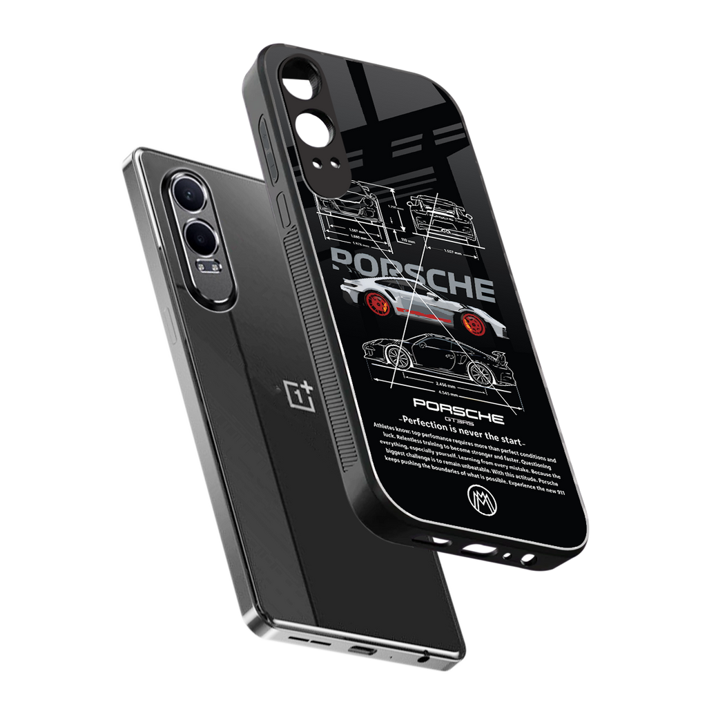 911 gt3 rs back phone cover | glass case for oneplus nord ce 4 lite