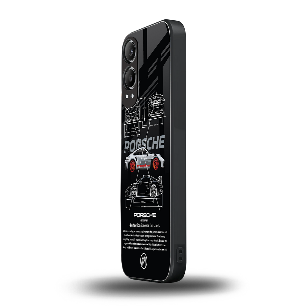 911 gt3 rs back phone cover | glass case for oneplus nord ce 4 lite