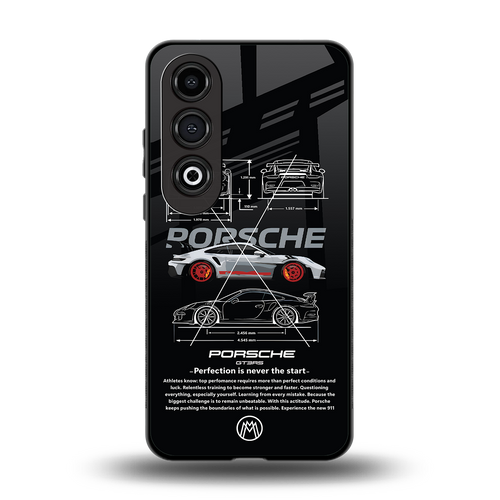 911 gt3 rs back phone cover | glass case for oneplus nord ce 4
