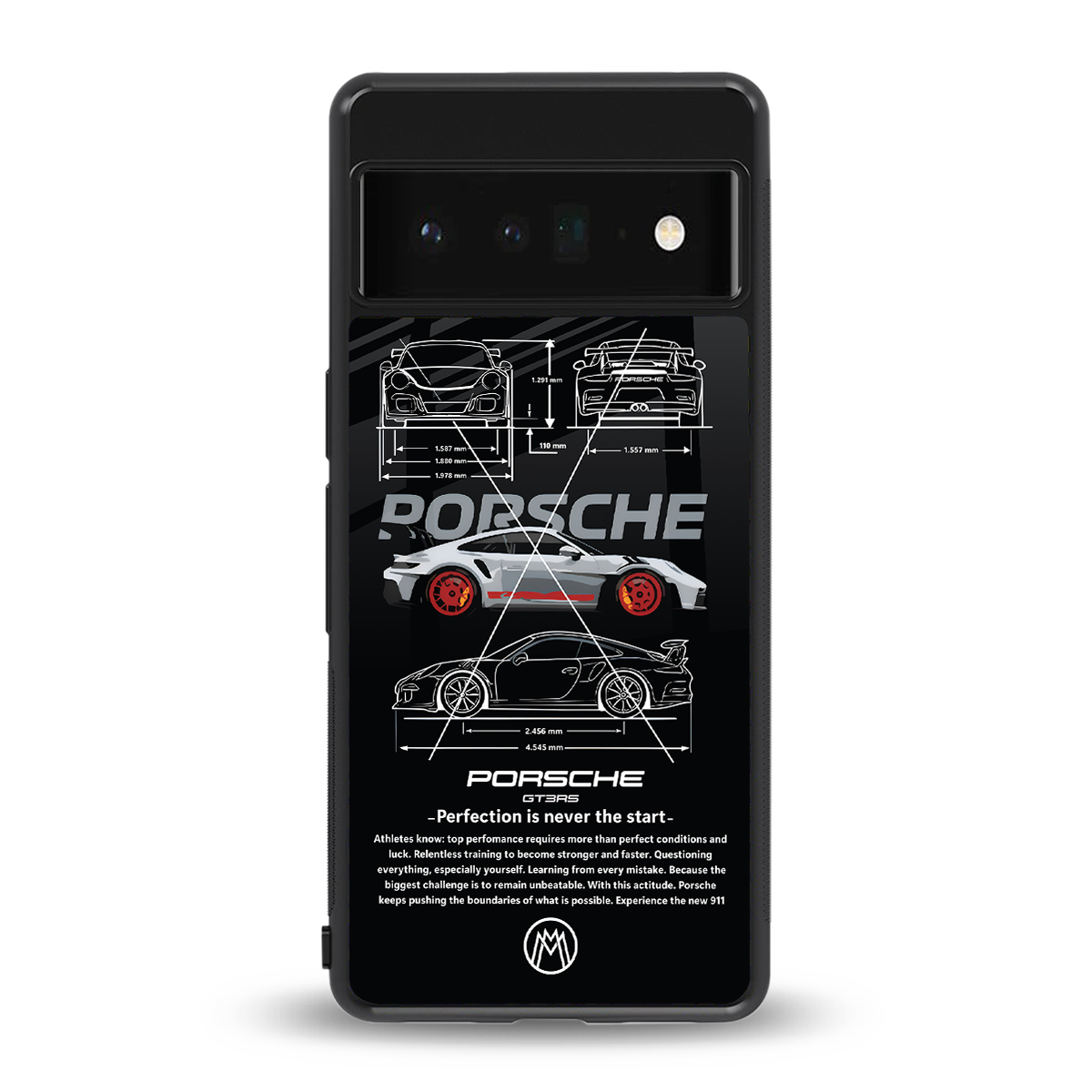 911 gt3 rs back phone cover | glass case for google pixel 6 pro