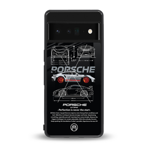 911 gt3 rs back phone cover | glass case for google pixel 6 pro