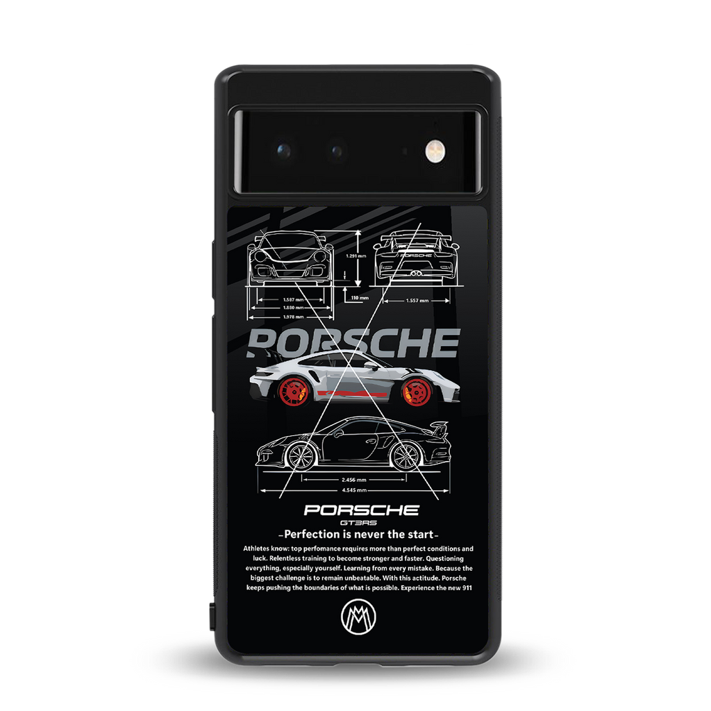 911 gt3 rs back phone cover | glass case for Google Pixel 6A