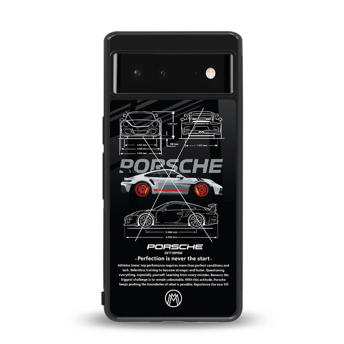 911 gt3 rs back phone cover | glass case for Google Pixel 6A