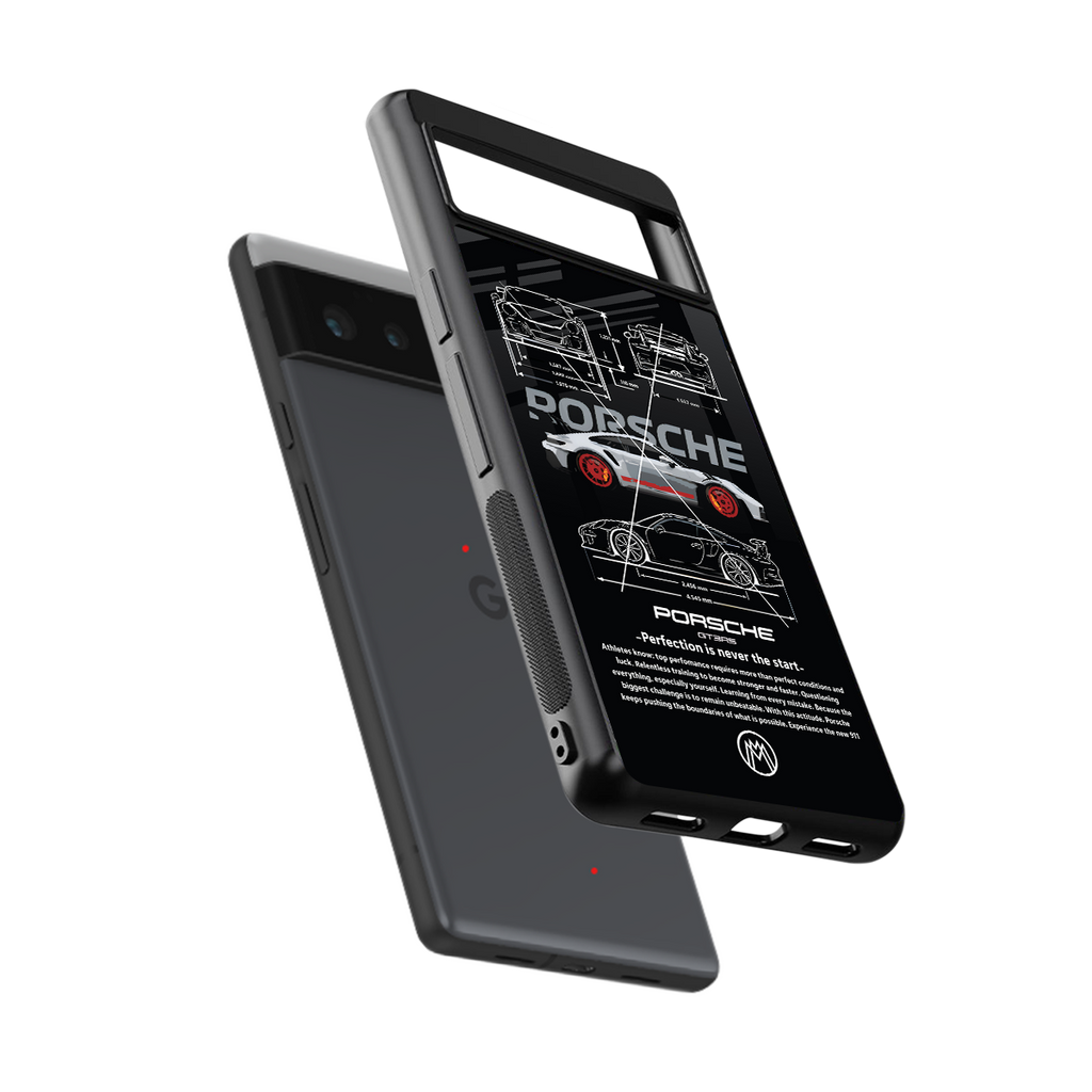 911 gt3 rs back phone cover | glass case for Google Pixel 6A