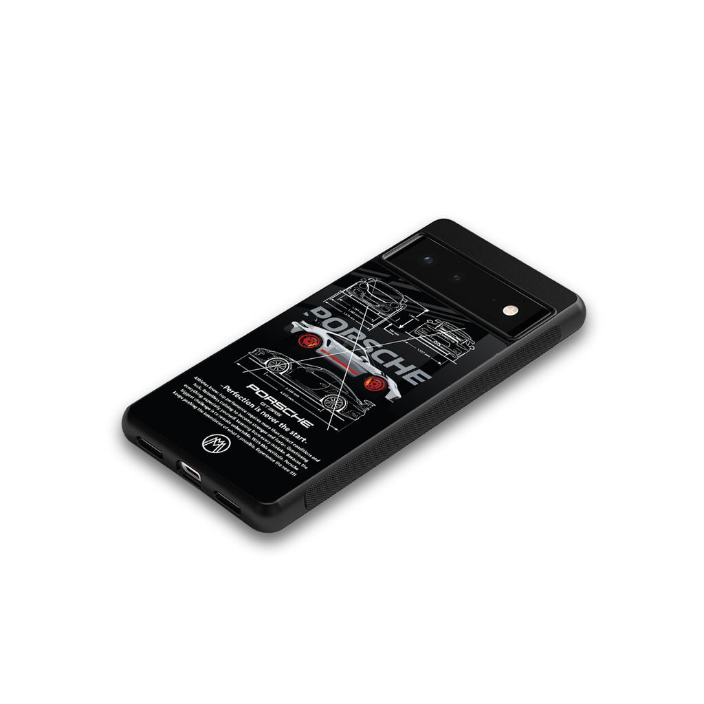 911 gt3 rs back phone cover | glass case for Google Pixel 6A