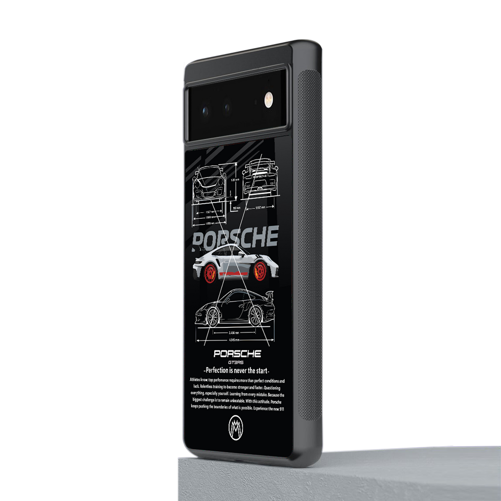 911 gt3 rs back phone cover | glass case for google pixel 6