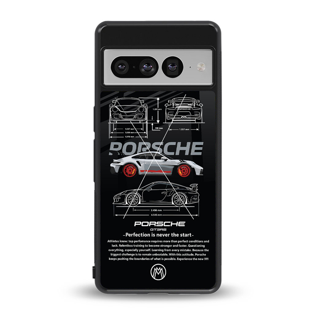 911 gt3 rs back phone cover | glass case for google pixel 7 pro