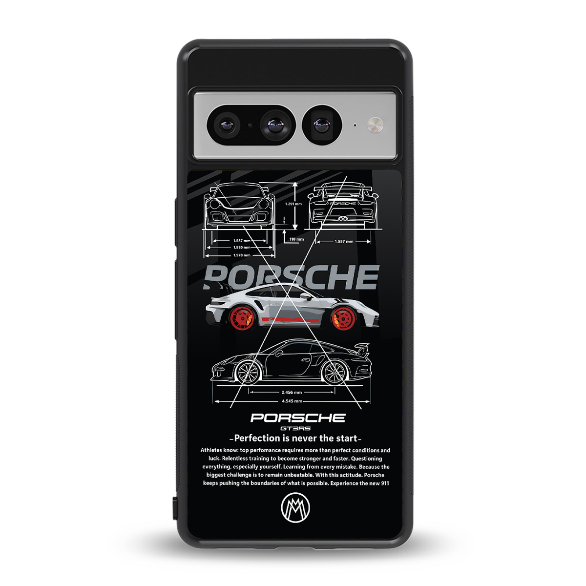911 gt3 rs back phone cover | glass case for google pixel 7 pro