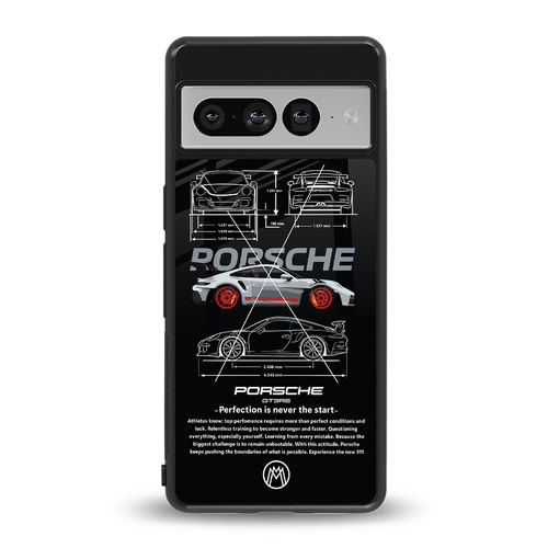 911 gt3 rs back phone cover | glass case for google pixel 7 pro
