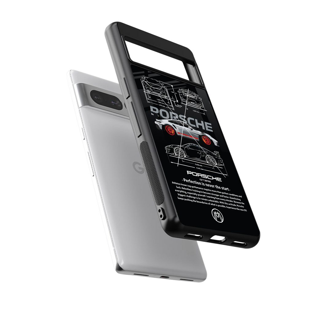 911 gt3 rs back phone cover | glass case for google pixel 7 pro