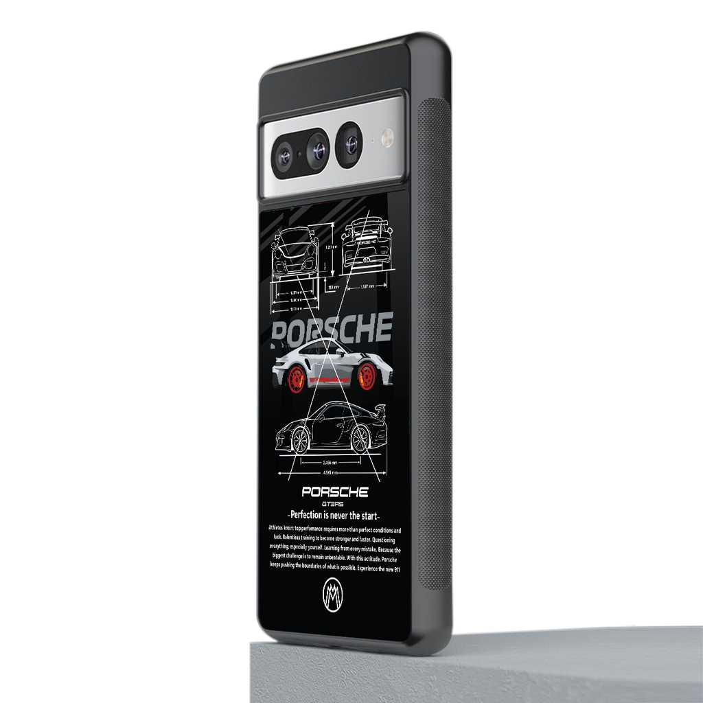 911 gt3 rs back phone cover | glass case for google pixel 7 pro