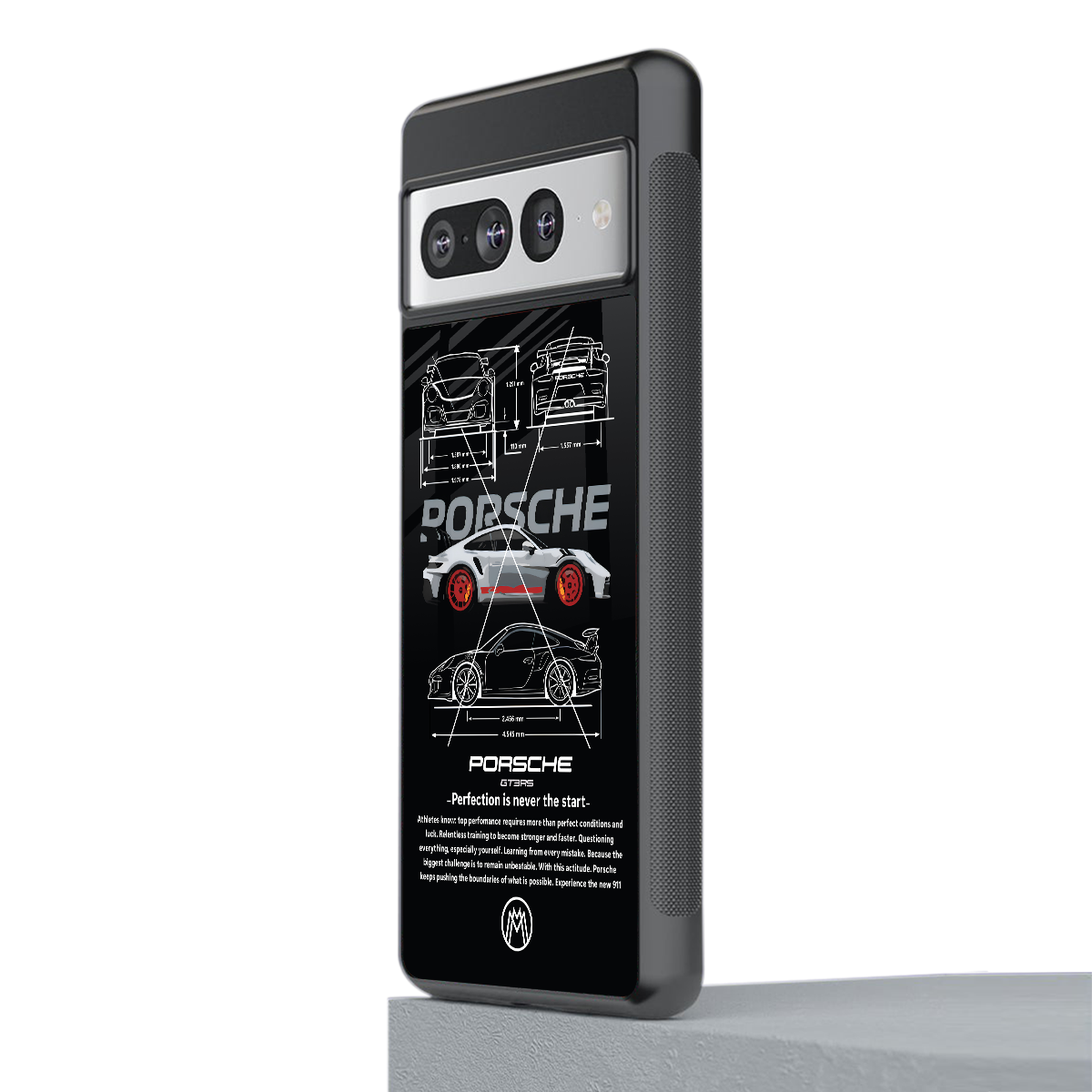 911 gt3 rs back phone cover | glass case for google pixel 7 pro