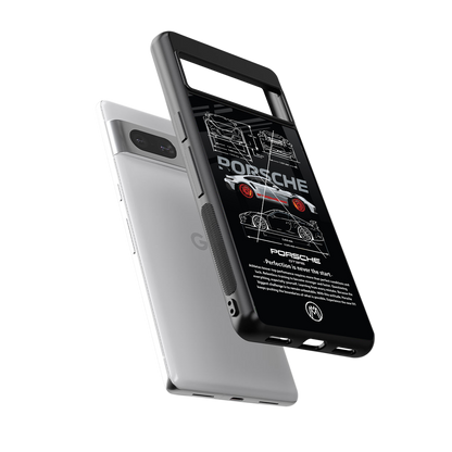 911 gt3 rs back phone cover | glass case for Google Pixel 7A
