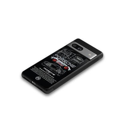 911 gt3 rs back phone cover | glass case for Google Pixel 7A