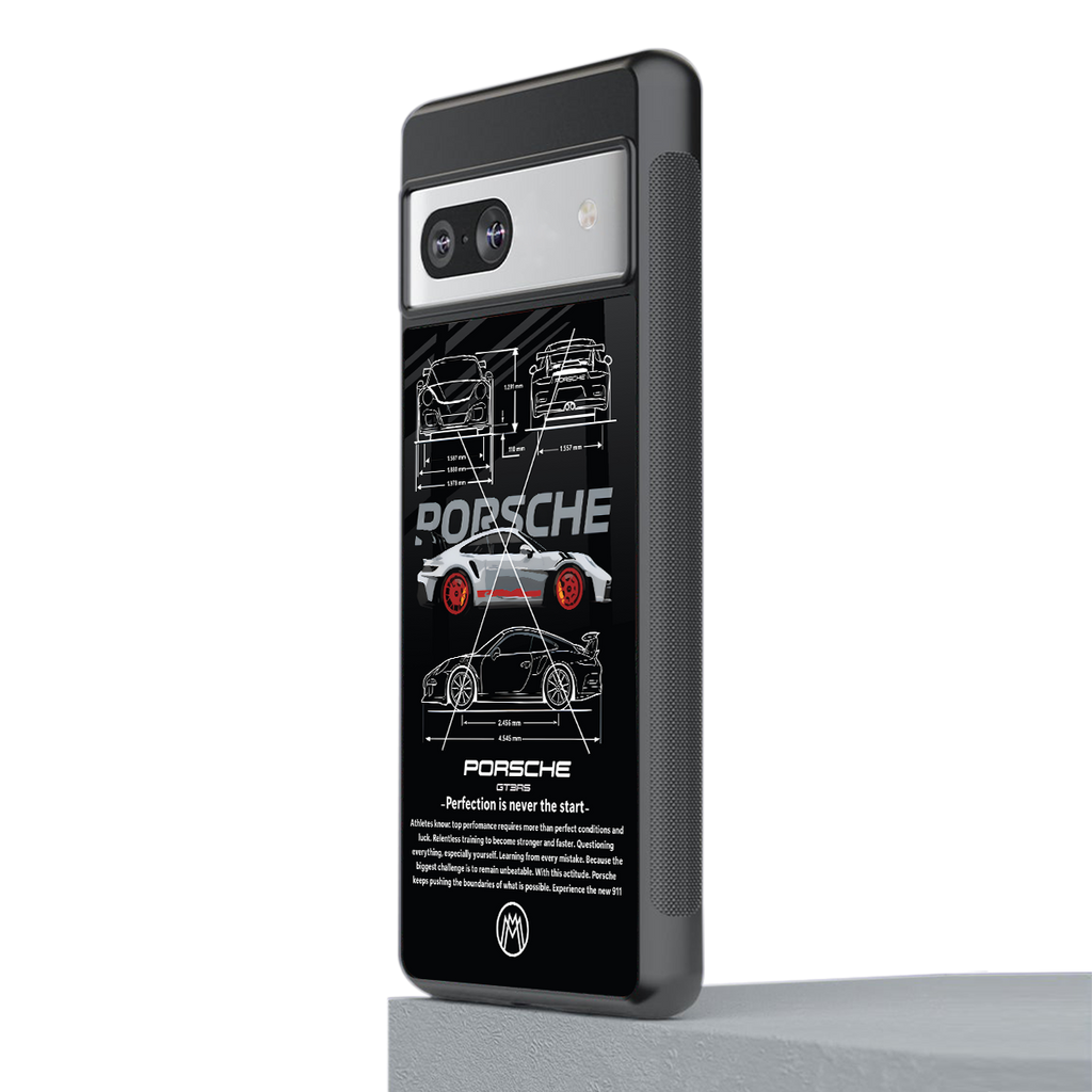 911 gt3 rs back phone cover | glass case for Google Pixel 7