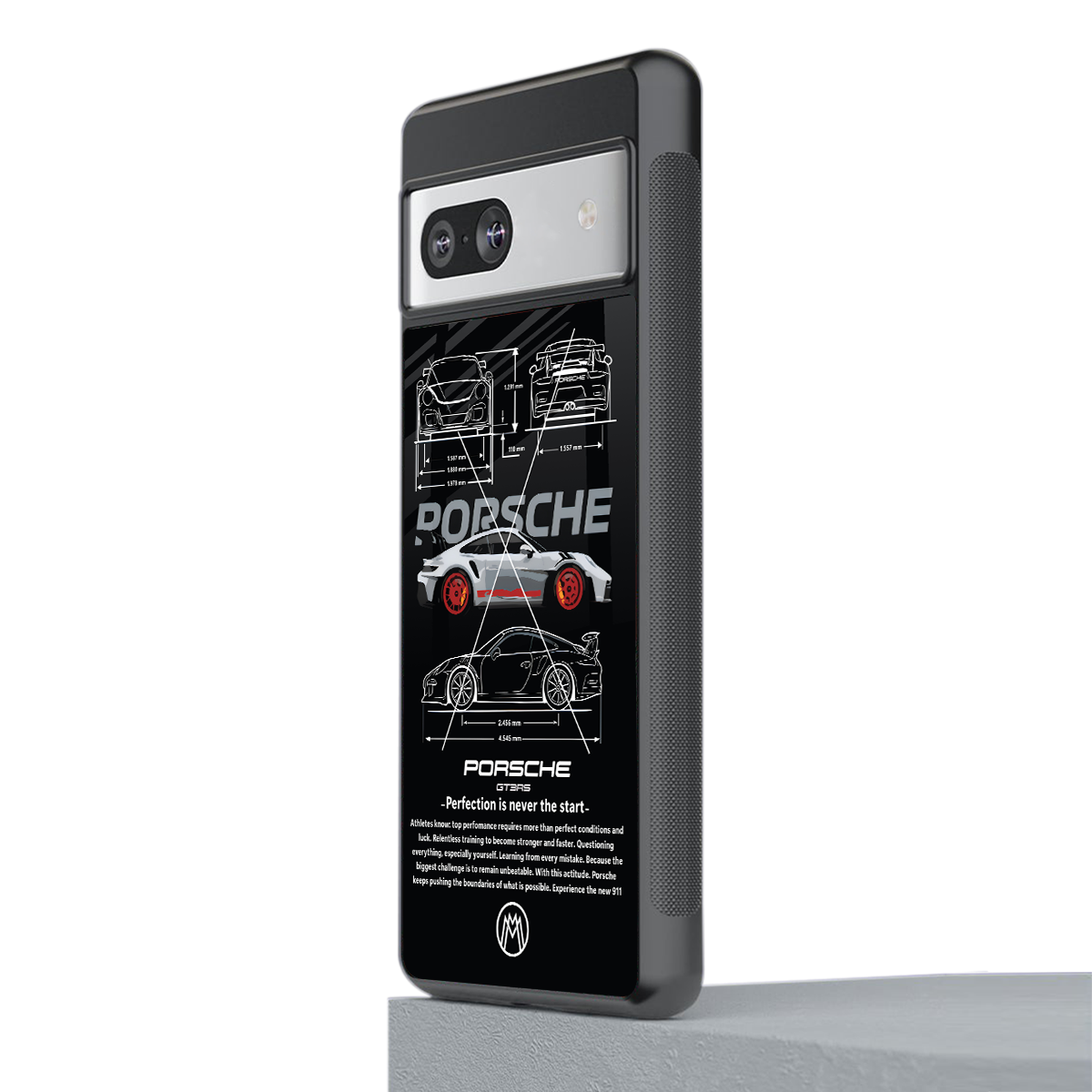 911 gt3 rs back phone cover | glass case for Google Pixel 7