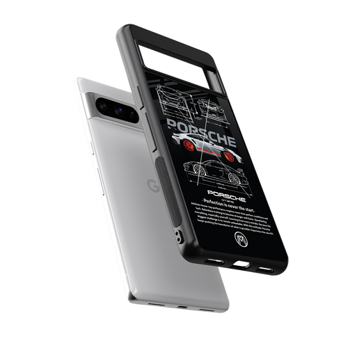 911 gt3 rs back phone cover | glass case for google pixel 8 pro
