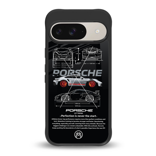 911 gt3 rs back phone cover | glass case for google pixel 9