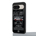 911 gt3 rs back phone cover | glass case for google pixel 9