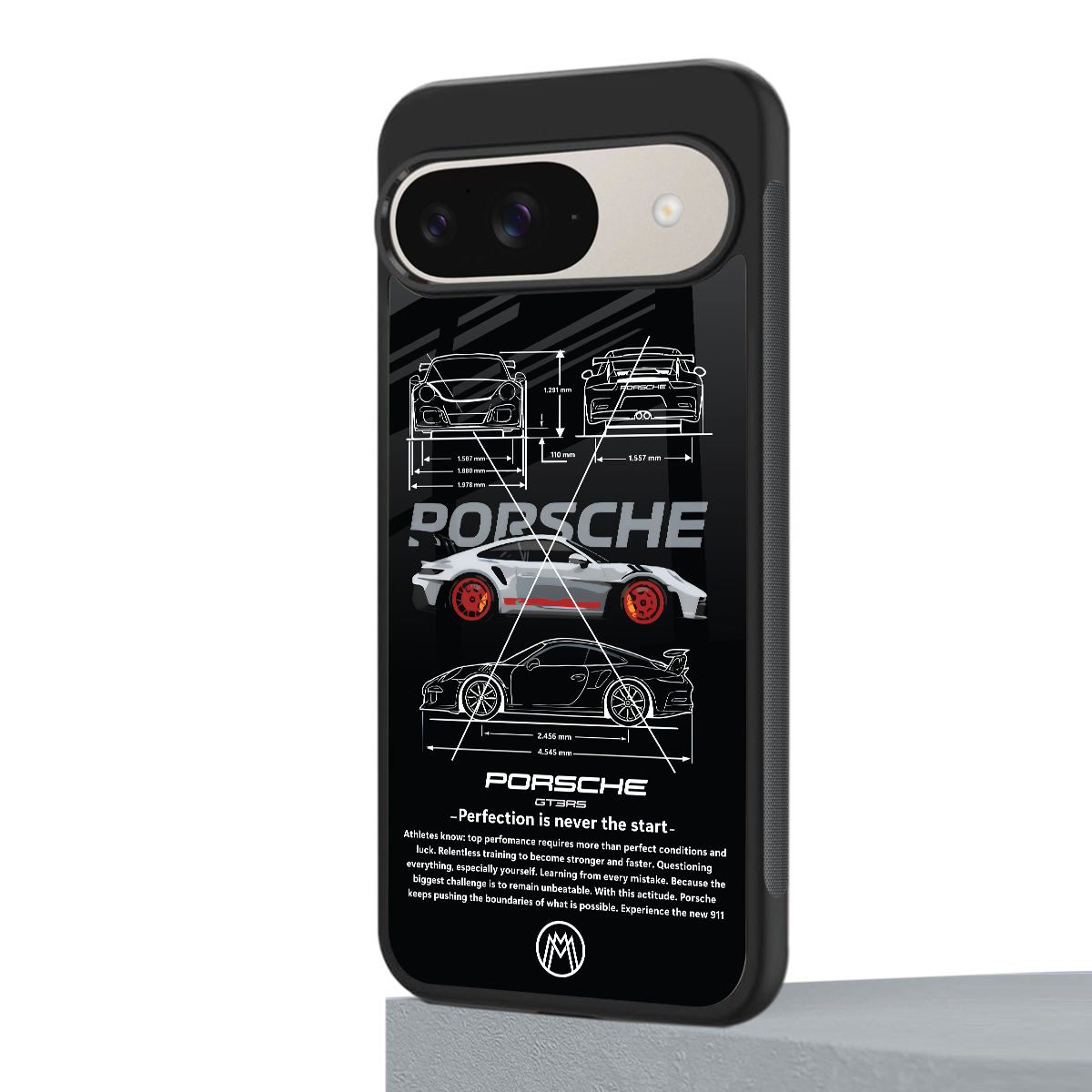 911 gt3 rs back phone cover | glass case for google pixel 9