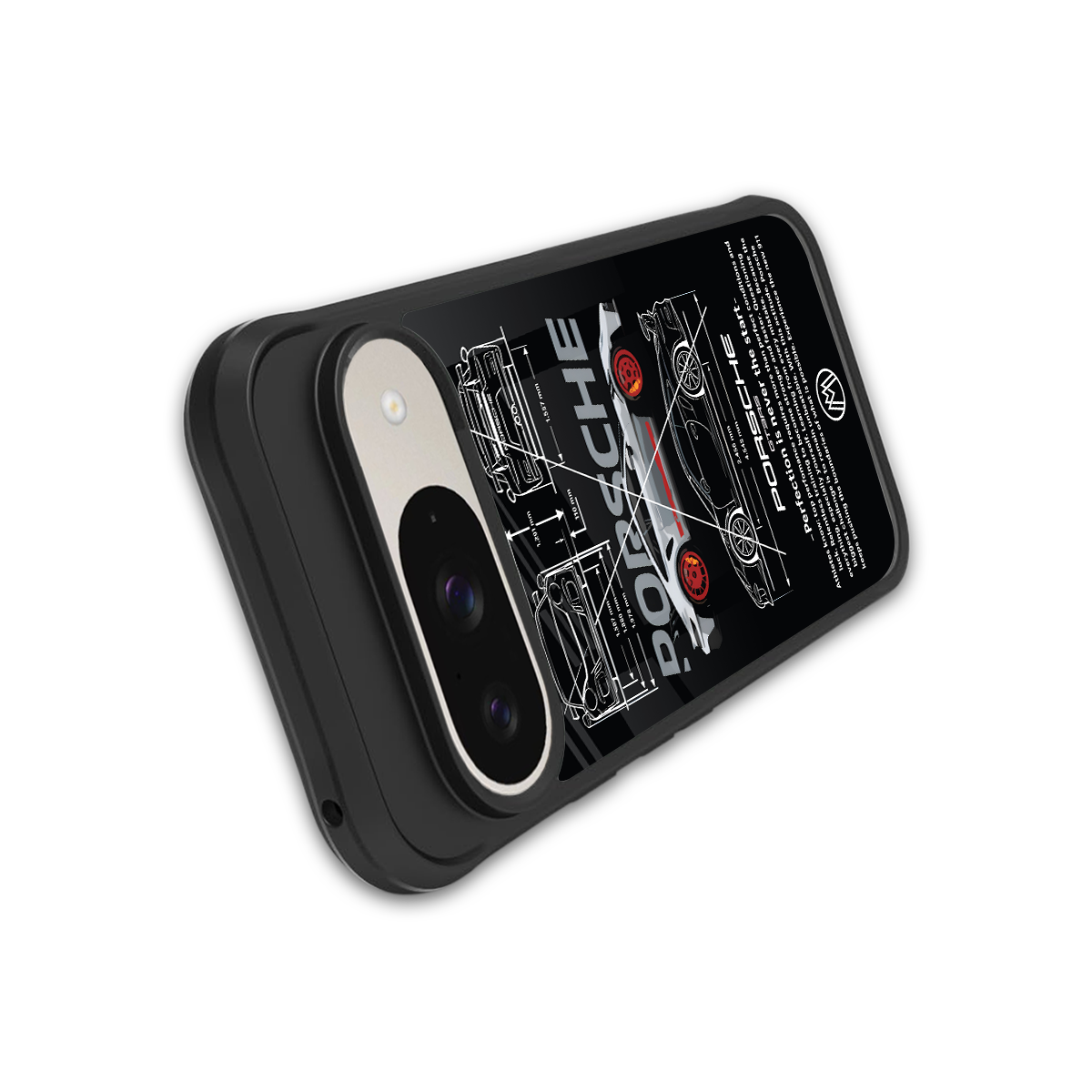 911 gt3 rs back phone cover | glass case for google pixel 9