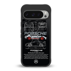 911 gt3 rs back phone cover | glass case for google pixel 9 pro