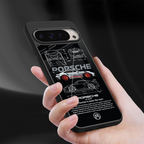 911 gt3 rs back phone cover | glass case for google pixel 9 pro xl