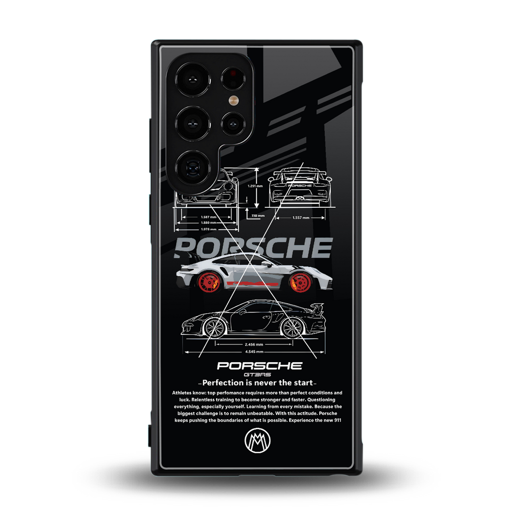 911 gt3 rs back phone cover | glass case for samsung galaxy s24 ultra