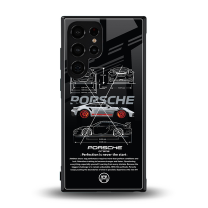 911 gt3 rs back phone cover | glass case for samsung galaxy s24 ultra