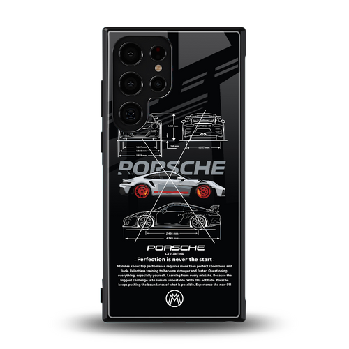 911 gt3 rs back phone cover | glass case for samsung galaxy s24 ultra