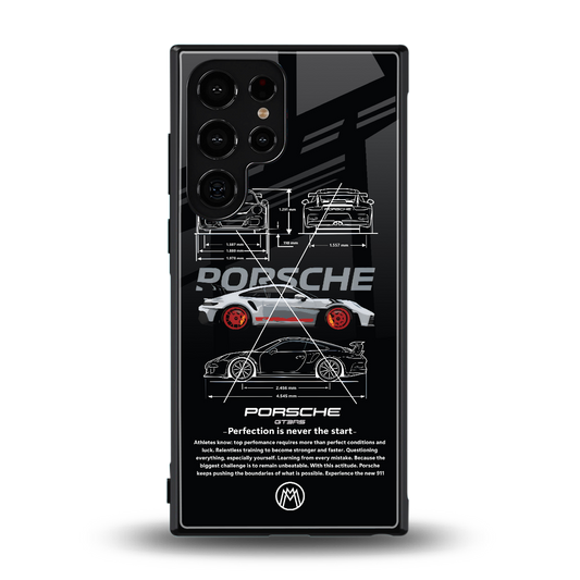 911 gt3 rs back phone cover | glass case for samsung galaxy s24 ultra