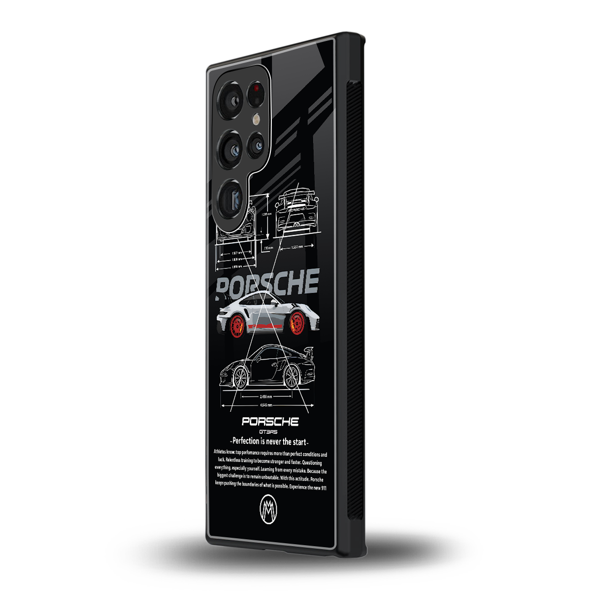 911 gt3 rs back phone cover | glass case for samsung galaxy s24 ultra